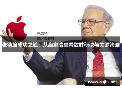 张德培成功之道:从赢家清单看致胜秘诀与关键策略 张德培成功之道:从赢家清单看致胜秘诀与关键策略